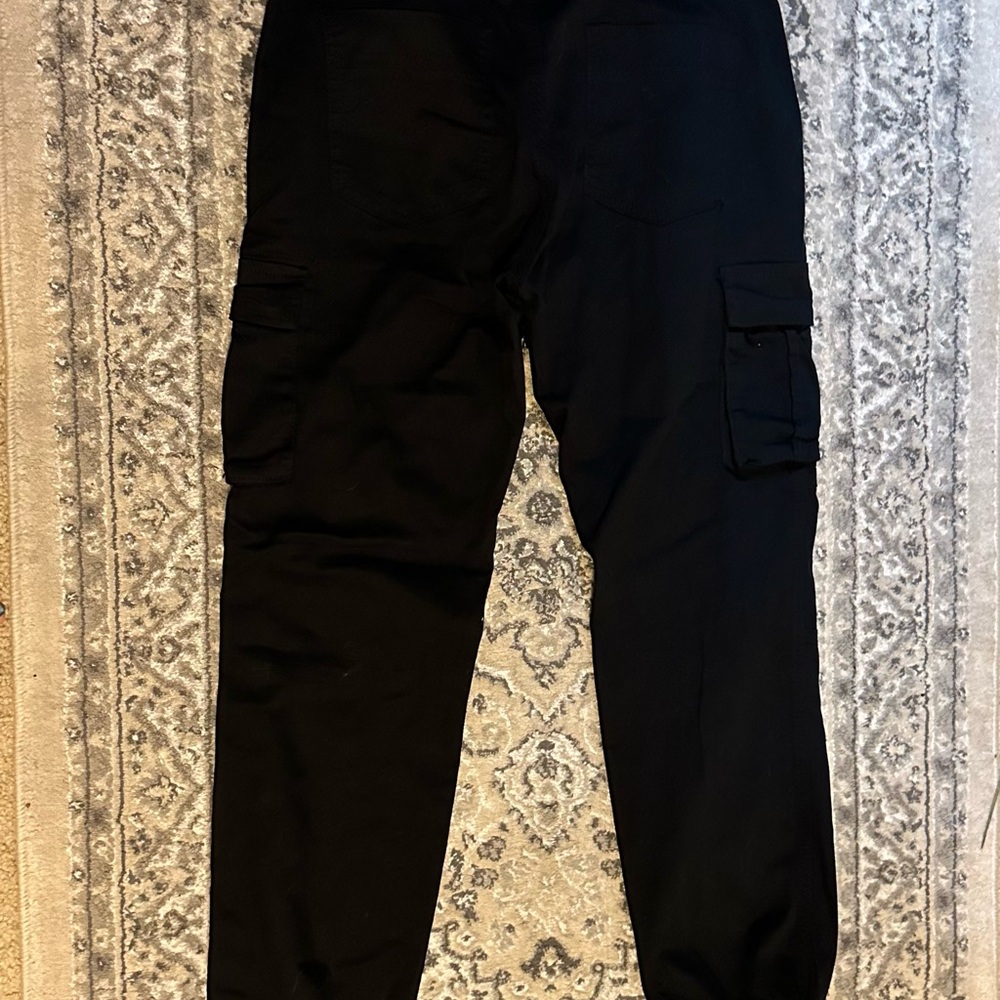 Fashion Nova Black Cargo Joggers